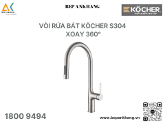 VÒI RỬA BÁT KÖCHER S304 - xoay 360°